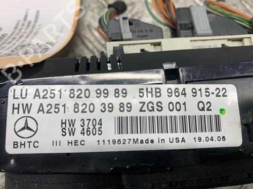 Climate control MERCEDES-BENZ R-CLASS (W251, V251) R 350 4-matic (251.065, 251.165) | BP24365218I5 