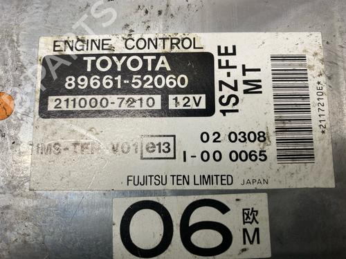Engine control unit (ECU) TOYOTA YARIS (_P1_) 1.0 (SCP10_, SCP10R) | BP36595756M57 - Image 4