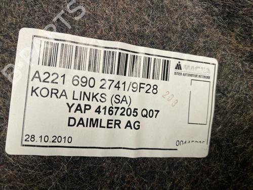 Boot lining MERCEDES-BENZ S-CLASS (W221, V221) S 400 Hybrid (221.095, 221.195) | BP20659558I3 