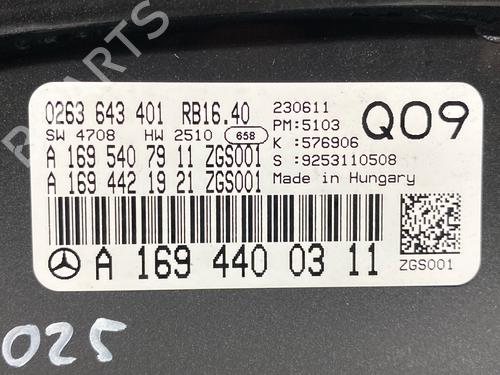 Instrument cluster MERCEDES-BENZ A-CLASS (W169) A 180 (169.032, 169.332) | BP26710125C47 