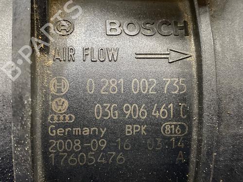 Mass air flow sensor VW PASSAT B6 Variant (3C5) 2.0 TDI | BP31770104M95 