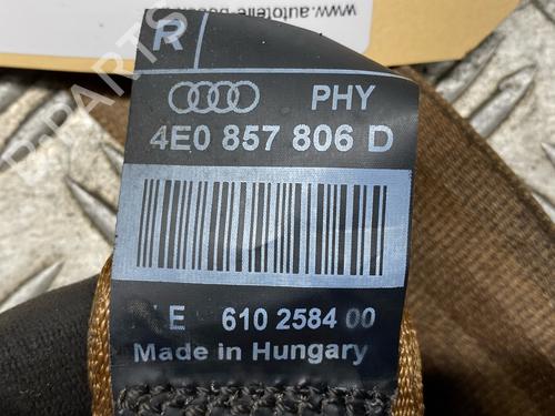 Rear right seatbelt AUDI A8 D3 (4E2, 4E8) 4.2 TDI quattro | BP29917898I28 