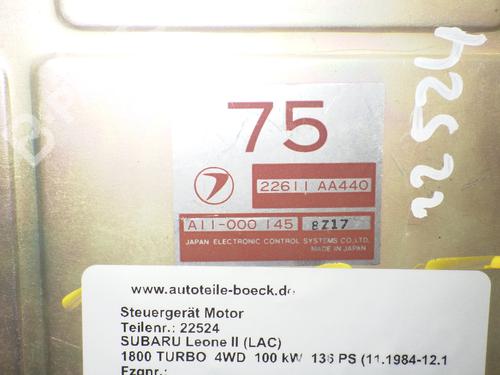 BP4920708M57 | Engine control unit (ECU) SUBARU LEONE III 1800 Turbo 4WD BP4920708M57