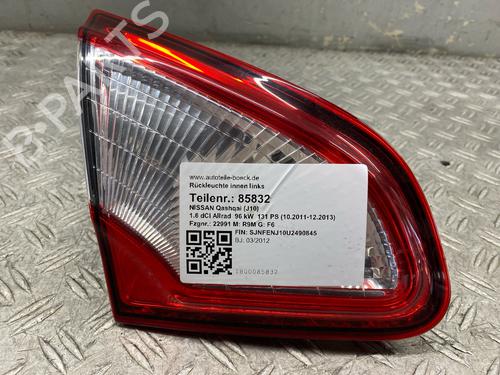 Used Left tailgate light NISSAN QASHQAI I (J10, NJ10) 1.6 dCi All-wheel Drive (130 hp) 28446452