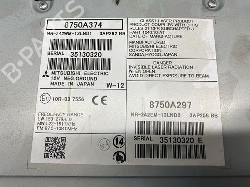 Radio MITSUBISHI ASX (GA_W_) 2.2 Di-D 4WD (GA8W) | BP24220521E6 