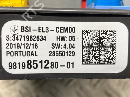 Fuse box OPEL CROSSLAND X / CROSSLAND (P17, P2QO) 1.2 (75) | BP31901966E1
