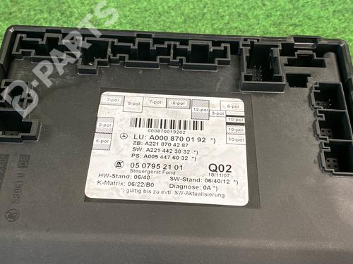 Electronic module MERCEDES-BENZ S-CLASS (W221, V221) S 500 (221.071, 221.171) | BP10354408M83 