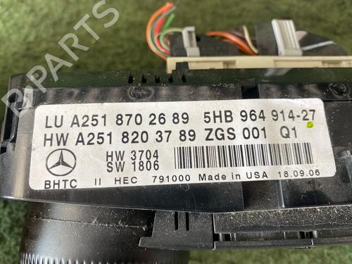 Climate control MERCEDES-BENZ M-CLASS (W164) ML 350 4-matic (164.186) | BP19397513I5 