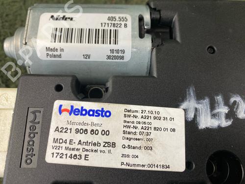 Sunroof engine MERCEDES-BENZ S-CLASS (W221, V221) S 400 Hybrid (221.095, 221.195) | BP20659545M60 