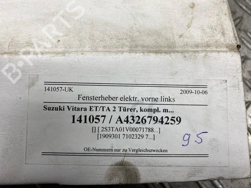 Rudehejsemekanisme ventre foran Rudehejsemekanisme ventre foran SUZUKI VITARA (ET, TA, TD) 1.6 (SE 416) (82 hp) 39917520 39917520