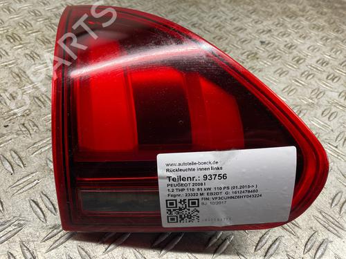 Used Left tailgate light Left tailgate light PEUGEOT 2008 I (CU_) 1.2 THP 110 / PureTech 110 (110 hp) 33697995 33697995