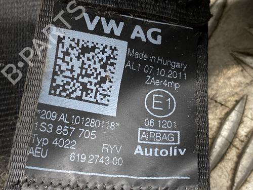 Front left seatbelt VW UP! (121, 122, BL1, BL2, BL3, 123) 1.0 | BP40509857I26 - Image 7