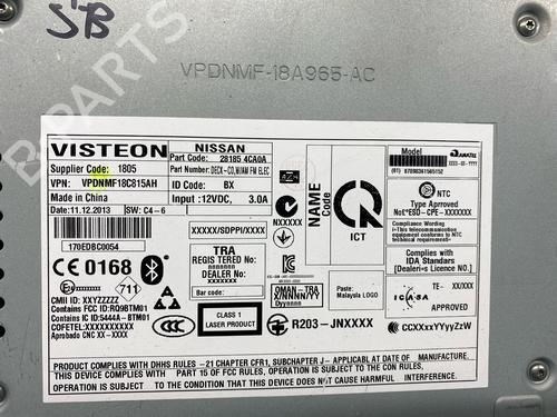 Radio NISSAN QASHQAI II SUV (J11, J11_) 1.2 DIG-T | BP27631112E6 