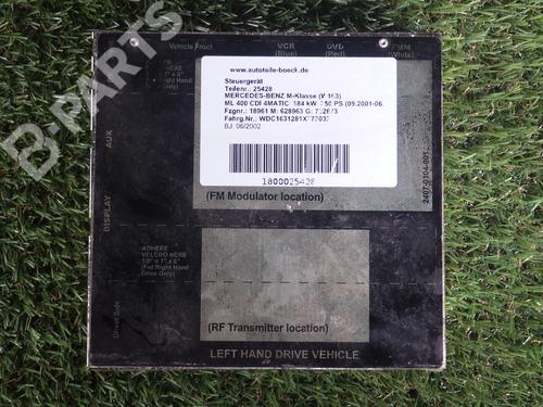 Used Control unit MERCEDES-BENZ M-CLASS (W163) ML 400 CDI (163.128) (250 hp) 4922154