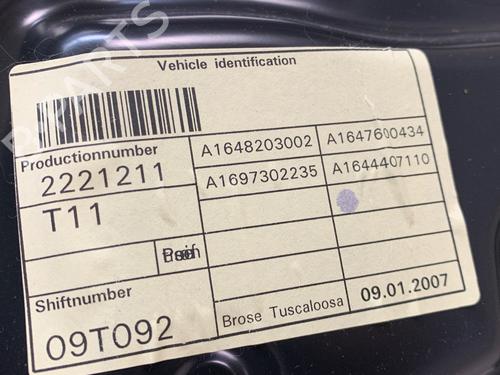Rear right window mechanism MERCEDES-BENZ M-CLASS (W164) ML 350 4-matic (164.186) | BP17045069C25 