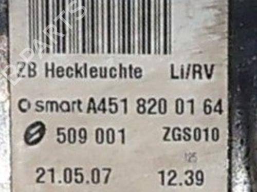 Left taillight SMART FORTWO Coupe (451) 0.8 CDi (451.300) | BP35997341C34  - Image 7