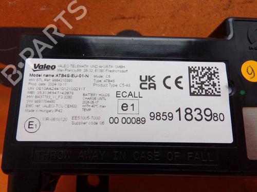 Control unit OPEL CORSA F (P2JO) 1.2 (68) | BP27857087M11 