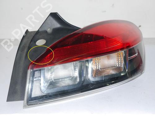 Used Right taillight RENAULT MEGANE III Coupe (DZ0/1_) 1.9 dCi (DZ0N, DZ0J, DZ1J, DZ1K) (131 hp) 24386584