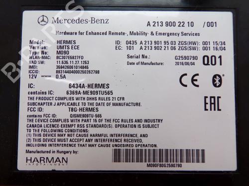Control unit MERCEDES-BENZ C-CLASS (W205) C 300 (205.048) | BP28002082M11 