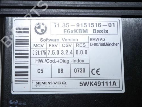 Control unit BMW 5 (E60) 530 d | BP32634672M11