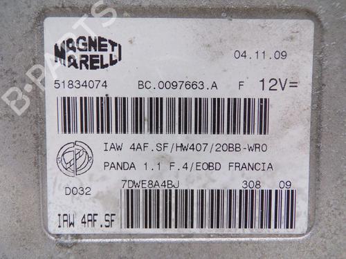 Engine control unit (ECU) FIAT PANDA (169_) 1.1 (169.AXA1A) | BP32839904M57 - Image 3