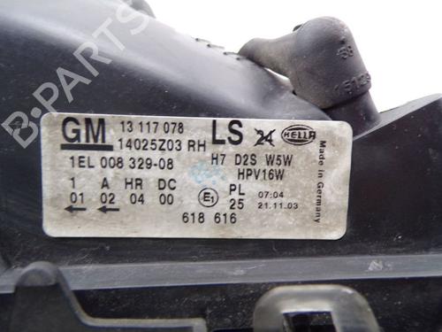 Right headlight OPEL ASTRA G Convertible (T98) 1.6 16V (F67) | BP32151577C29 