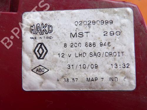 Right taillight RENAULT CLIO III (BR0/1, CR0/1) 1.2 16V (BR02, BR0J, BR11, CR02, CR0J, CR11) | BP28363680C35 