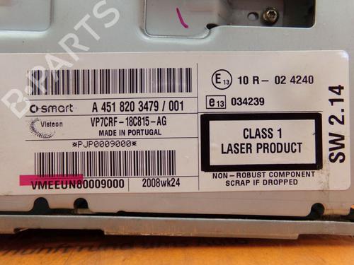 Radio SMART FORTWO Coupe (451) 1.0 (451.331, 451.380) | BP32649563E6