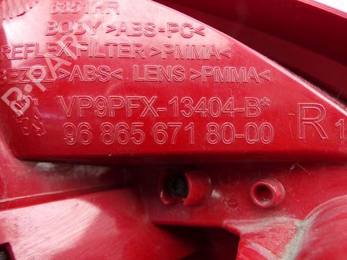 Right taillight PEUGEOT 207 CC (WD_) 1.6 16V | BP32276621C35