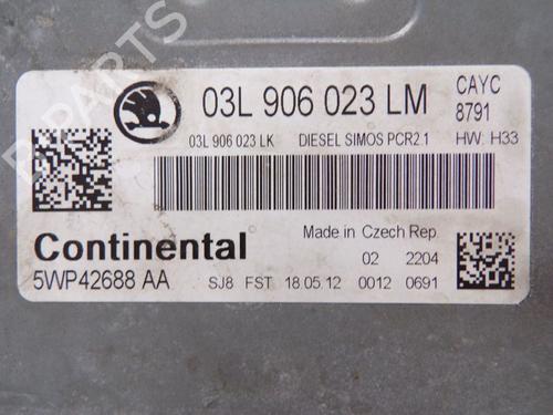 Engine control unit (ECU) SKODA FABIA II Combi (545) 1.6 TDI | BP32650537M57 - Image 3