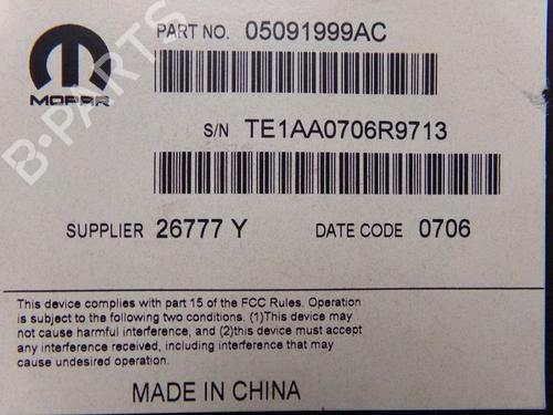 Electronic module JEEP CHEROKEE (KL) 2.2 CRD 4x4 | BP33155362M83  - Image 6