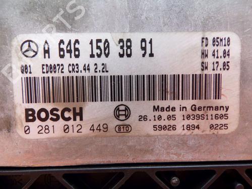 Engine control unit (ECU) MERCEDES-BENZ C-CLASS (W203) C 200 CDI (203.004) | BP33154359M57 - Image 2