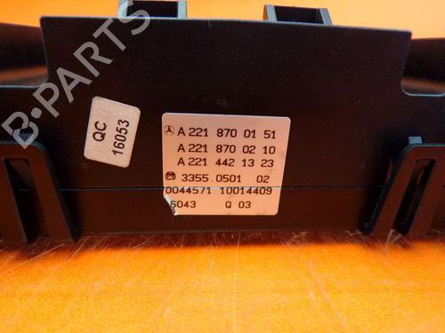 Climate control MERCEDES-BENZ S-CLASS (W221, V221) S 320 CDI (221.022, 221.122) | BP24391722I5 