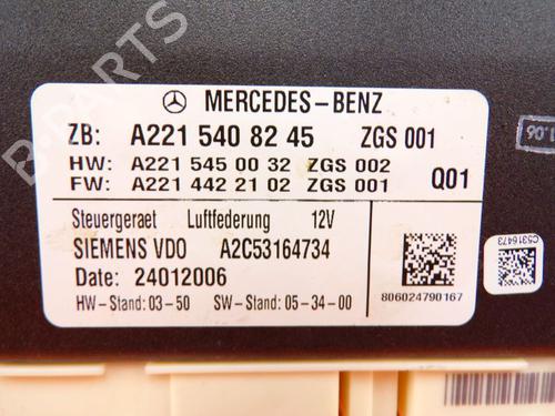 Electronic module MERCEDES-BENZ S-CLASS (W221, V221) S 320 CDI (221.022, 221.122) | BP24391739M83