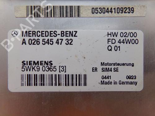 Engine control unit (ECU) MERCEDES-BENZ C-CLASS (W203) C 180 (203.035) | BP25828736M57 