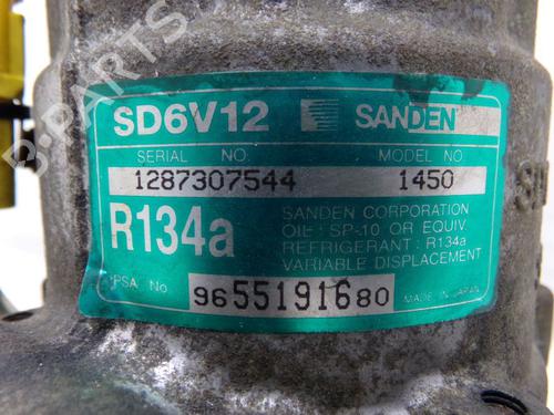 AC compressor PEUGEOT 1007 (KM_) 1.4 HDi | BP30889165M34