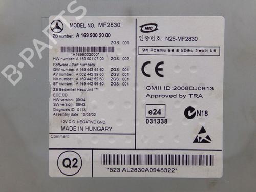Electronic module MERCEDES-BENZ B-CLASS Sports Tourer (W245) B 180 (245.232) | BP31077000M83 