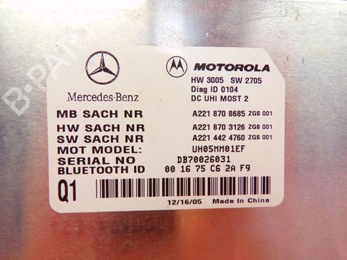 Control unit MERCEDES-BENZ S-CLASS (W221, V221) S 320 CDI (221.022, 221.122) | BP24391742M11 