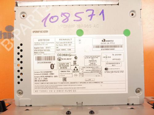 Radio RENAULT TWINGO III (BCM_, BCA_) 0.9 TCe 90 (BCM9, BCM2) | BP33149241E6 - Image 5