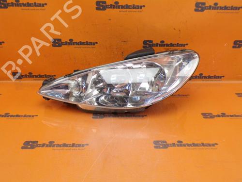 Used Left headlight PEUGEOT 206 CC (2D) 1.6 16V (2DNFUF, 2DNFUR) (109 hp) 24412783