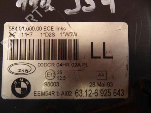 Left headlight BMW 3 (E46) 320 d | BP29047026C28 