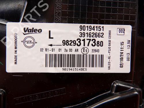 Left taillight OPEL CORSA F (P2JO) 1.2 (68) | BP32649273C34 