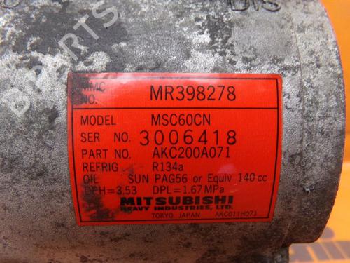 AC compressor MITSUBISHI CARISMA Saloon (DA_) 1.6 (DA1A) | BP25776095M34 