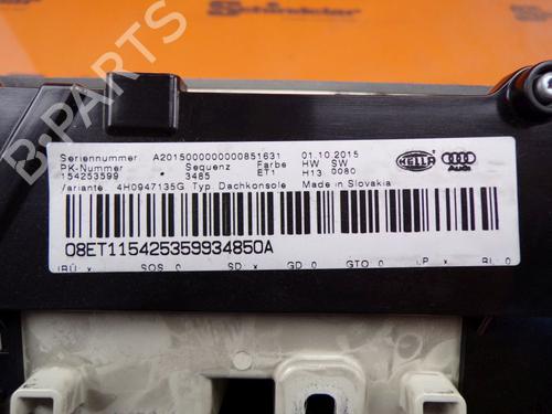 Interior roof light AUDI A8 D4 (4H2, 4H8, 4HC, 4HL) 3.0 TDI quattro | BP24413019I8 