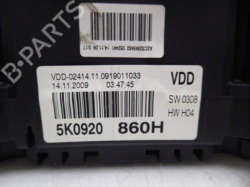 Instrument cluster VW GOLF VI (5K1) 1.4 TSI | BP33156017C47 - Image 8