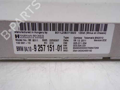 Control unit BMW 6 Coupe (F13) 640 i | BP33722197M11  - Image 9