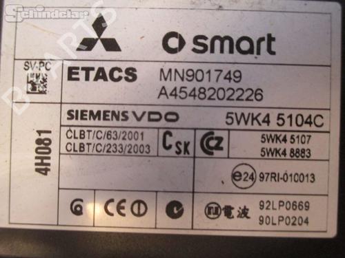 Fuse box SMART FORFOUR (454) 1.1 (454.030) | BP23507411E1 
