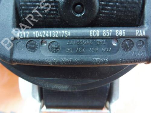 Rear right seatbelt VW POLO V (6R1, 6C1) 1.2 TSI 16V | BP24411849I28 