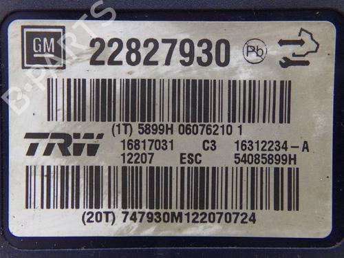 ABS pump OPEL INSIGNIA A (G09) 2.0 CDTI (68) | BP32651522M43