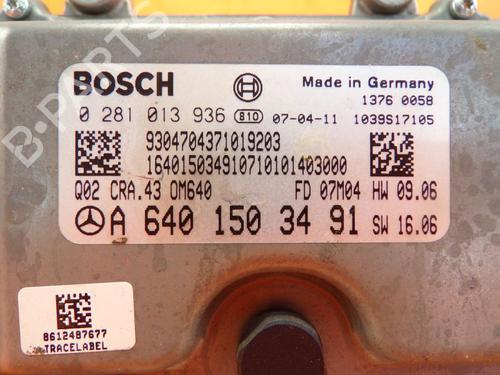 Engine control unit (ECU) MERCEDES-BENZ A-CLASS (W169) A 160 CDI (169.006, 169.306) | BP32643684M57